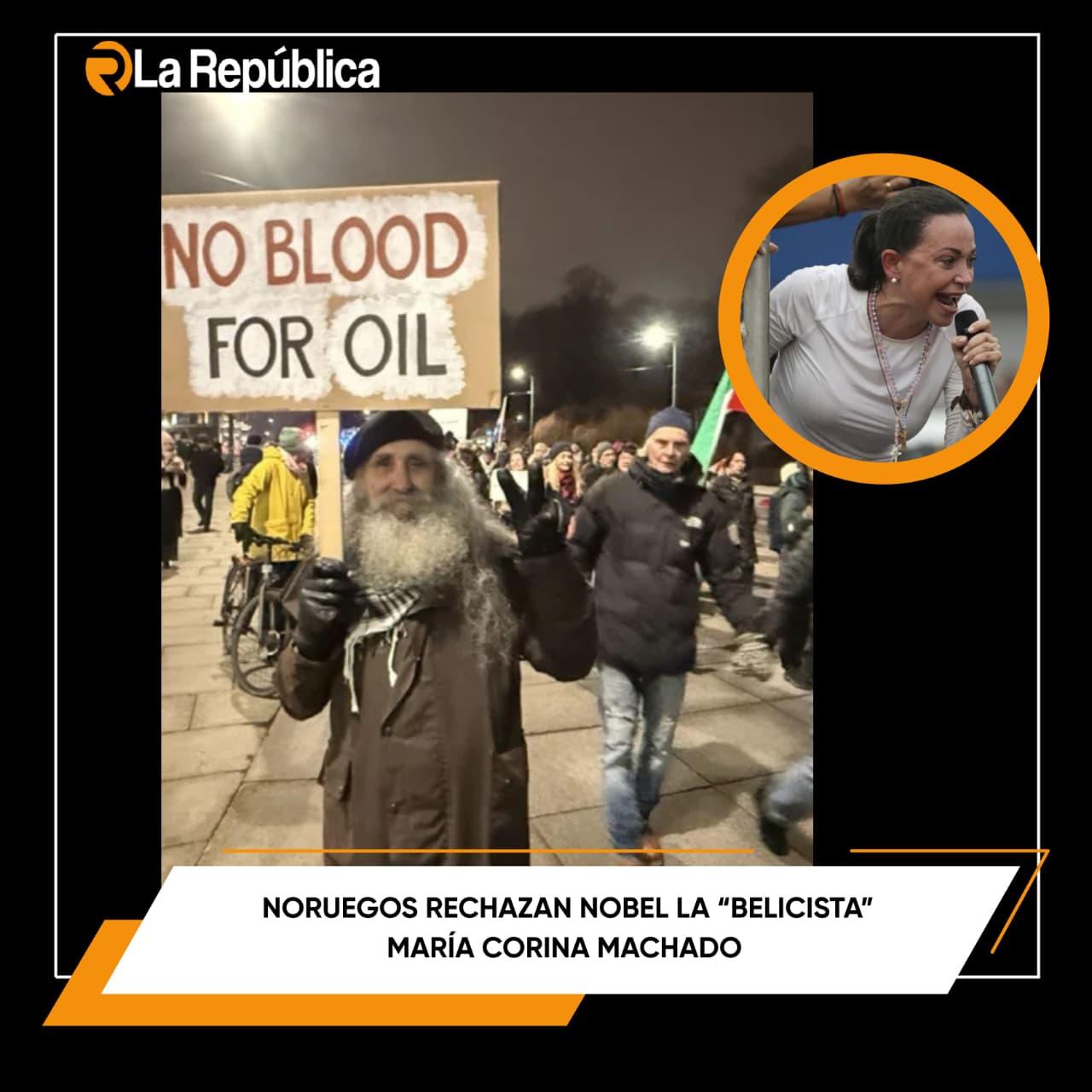 Organizaciones pacifistas noruegas protestaron en Oslo contra la decisión del Comité Nobel de otorgar el Premio Nobel de la Paz a María Cori - Cover Image